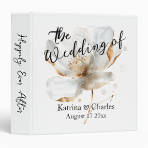 Elegant Wedding Keepsake Album 3 Ring Binder