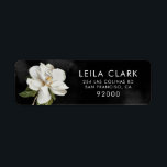 Elegant Wedding Magnolia Return Address Label<br><div class="desc">Watercolor Magnolia Return Address Label. This elegant address label will add the finishing touch to your wedding or bridal shower invitation envelope. Matching items at your Cava Party Design store.</div>