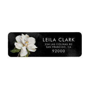 Elegant Wedding Magnolia Return Address Label