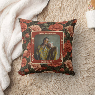 Elegant Wedding Marriage Throw Pillow
