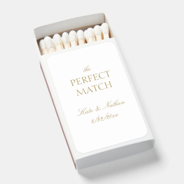 Elegant Wedding Matchboxes (Front Open)
