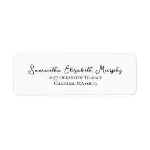 Elegant Wedding Medium Return Address Labels
