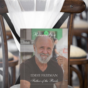 Elegant Wedding Memorial Chair Vignette Photo  Pedestal Sign