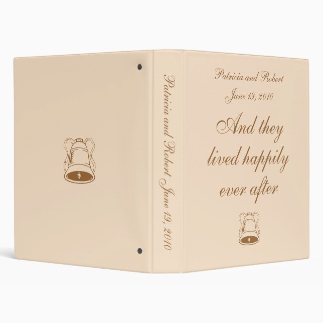 Elegant Wedding Memories 3 Ring Binder (Background)