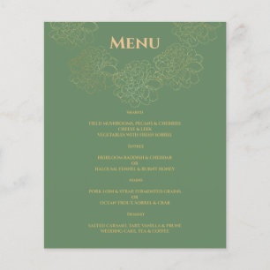 Elegant WEDDING MENU. Menu Flyer