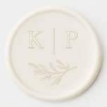 Elegant Wedding Monogram Greenery Leaves Wax Seal Sticker<br><div class="desc">Elegant Wedding Monogram Greenery Leaves Wax Seal Sticker. Use this easy peel-and-stick product to get the realistic look or a traditional melted wax seal. Click the edit button to customize this design.</div>