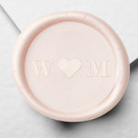 Elegant Wedding Monogram Heart Wax Seal Stamp<br><div class="desc">Elegant wax seal stamp for your save the date announcements,  wedding invitations and newlywed correspondence featuring your initials in classic serif typography with a heart in between.</div>