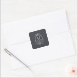 Elegant Wedding Monorgam Sticker<br><div class="desc">Coordinates with the "Augusta" Wedding Invitation Collection. Discover the full matching set by clicking the collection link on this page.</div>