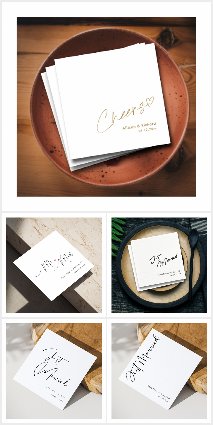 Elegant Wedding Napkin Designs