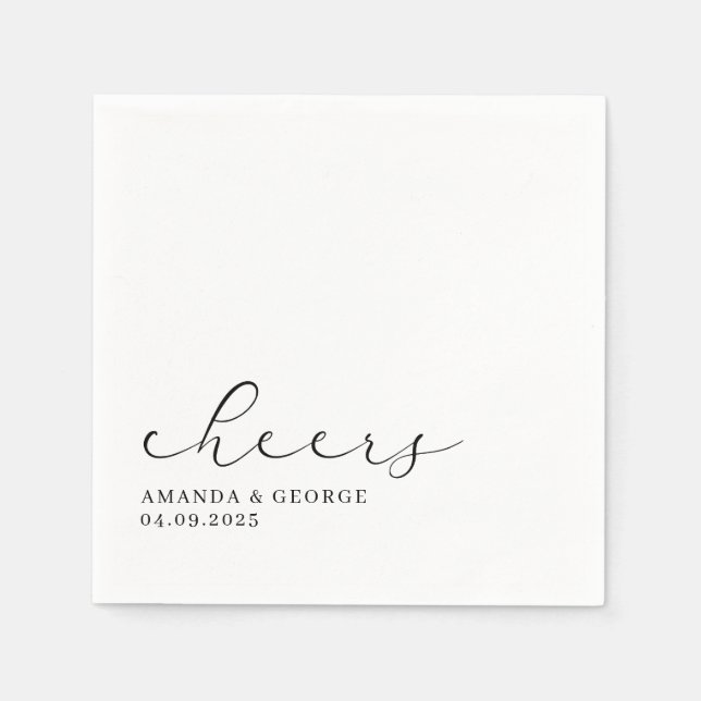Elegant wedding napkins (Front)