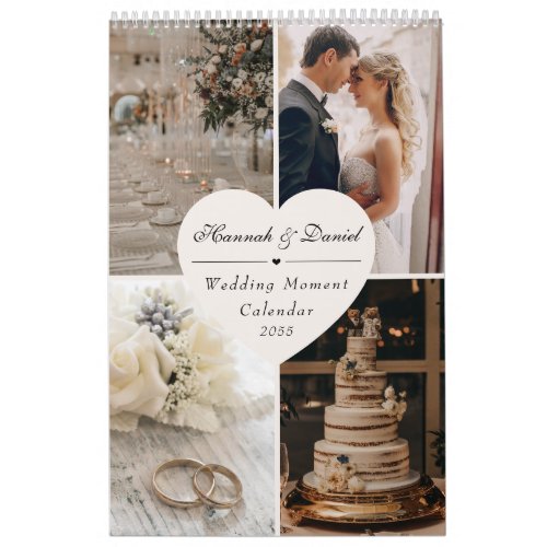 Elegant  Wedding Newlyweds Photo Collage 2026