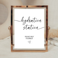Elegant Wedding Nurse Hydration Station Drink