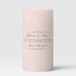 Elegant Wedding or Anniversary Personalized Candle