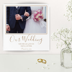 Elegant Wedding Our Wedding Keepsake Photo Acrylic Print