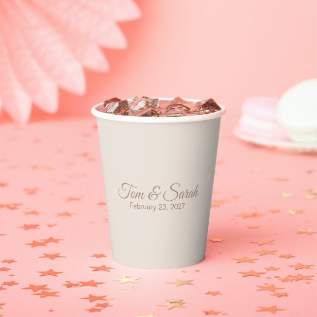 Elegant Wedding Paper Cups (Insitu)