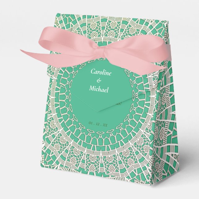 Elegant Wedding Party Fun Favor Box (Front Side)