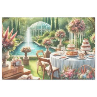Elegant Wedding Party Table Gifts Flowers 