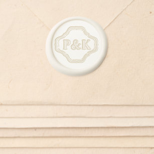 Elegant Wedding Personalized Envelope Wax Seal Sticker