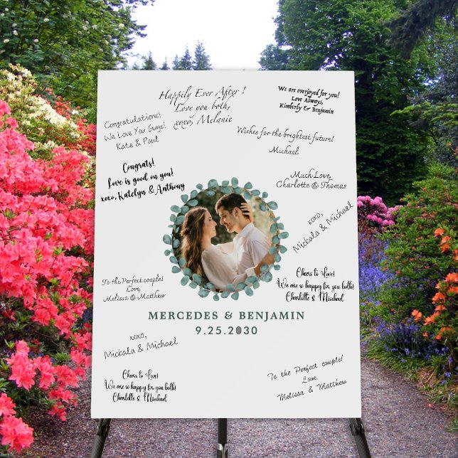 Elegant Wedding Personalized Signature GuestBook Foam Board (Creator Uploaded)