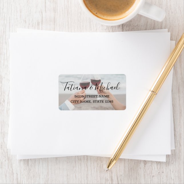 elegant wedding photo chic handwriting label (Insitu)