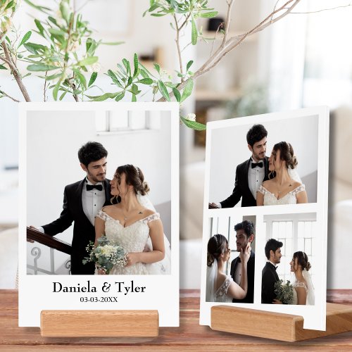 Elegant Wedding Photo Collage Love Picture Holder