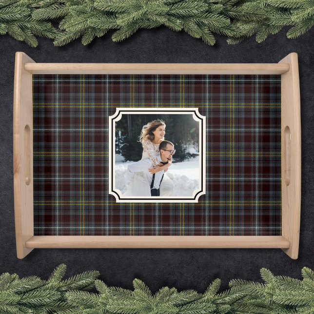 Elegant wedding photo collage serving tray (Elegant wedding photo collage serving tray)