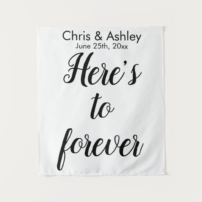 Elegant Wedding Photo Prop Photo Booth Backdrop (Front)