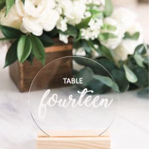 Elegant Wedding Place Cards Window Cling