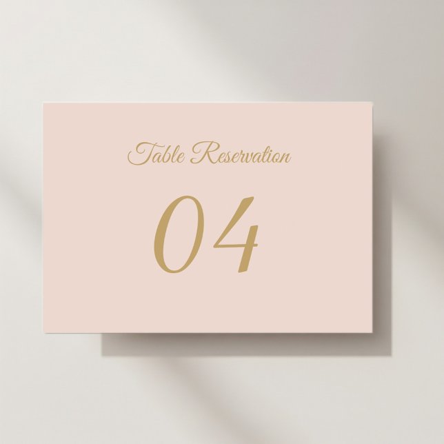 Elegant  wedding placeholder table number (Creator Uploaded)