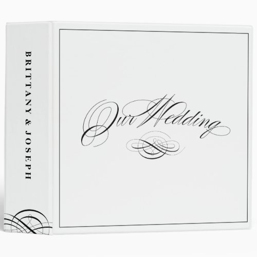 Elegant Wedding Planner 3 Ring Binder