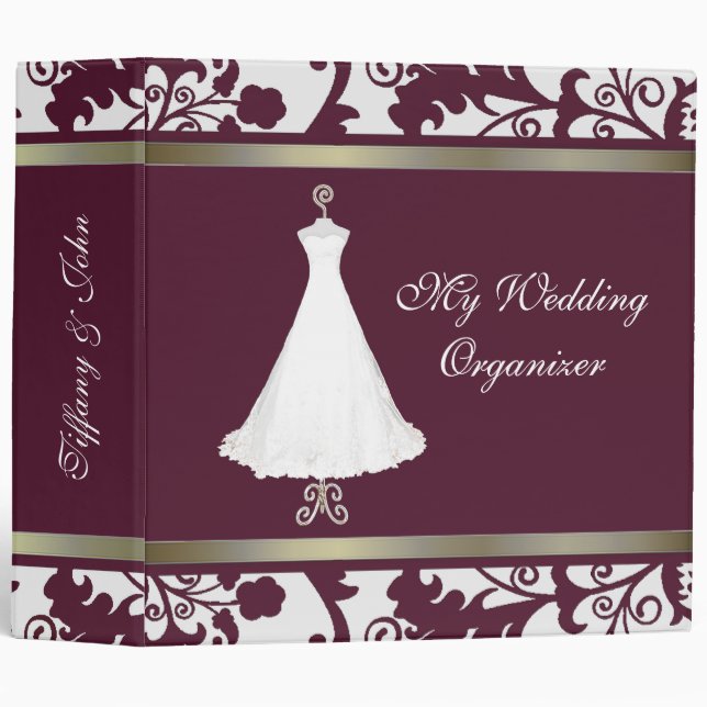Elegant Wedding Planner Binder (Front/Spine)