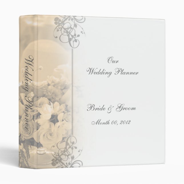Elegant Wedding Planner Binder (Front/Spine)