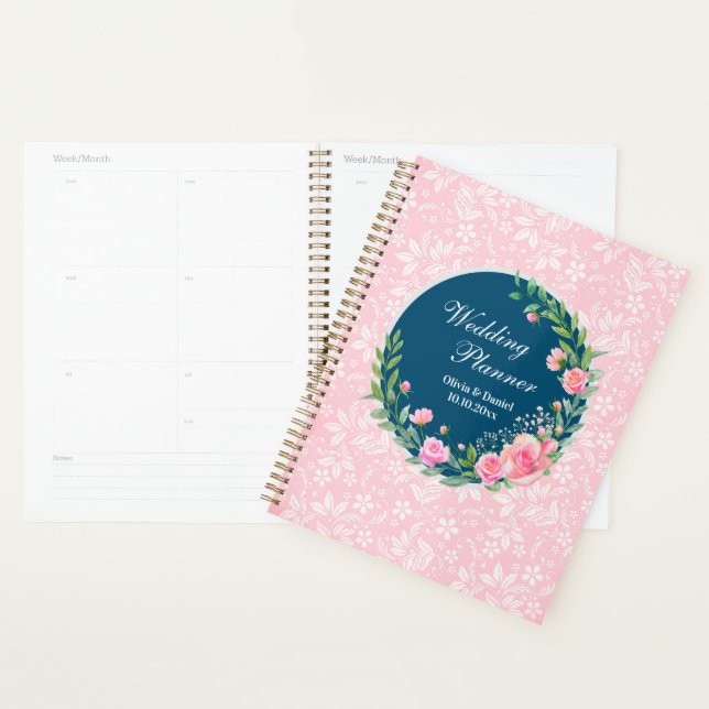 Elegant Wedding Planner Blush Pink Flowers (Display)