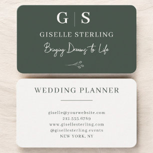 Elegant Wedding Planner Business Card