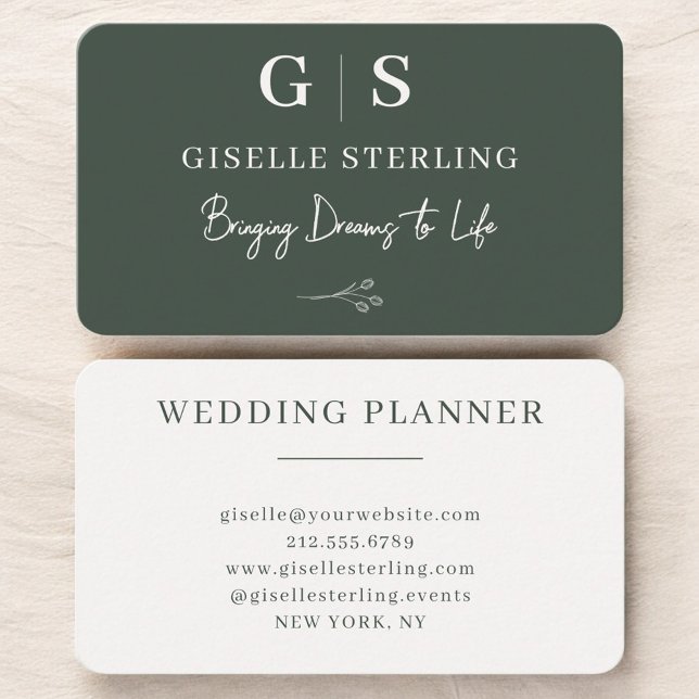 Elegant Wedding Planner Business Card (Creator Uploaded)