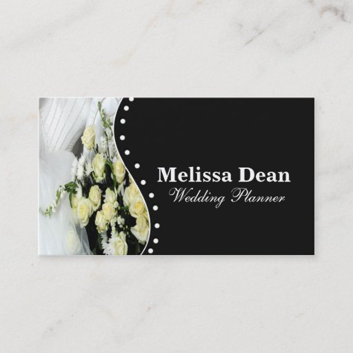 Customizable Elegant Wedding Planner Business Card