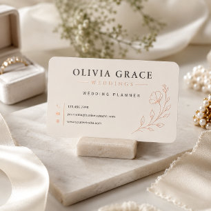 Elegant Wedding Planner Foil Business Cards