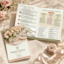 Elegant Wedding Planner Pricing Guide Bi-Fold