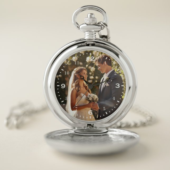 Elegant Wedding Pocket Watch (Inside)
