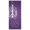 Elegant Wedding Program Chandelier Purple