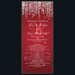 Elegant Wedding Program Night Dazzle Red<br><div class="desc">Elegant "Wedding Ceremony Program" design with romantic Night Dazzle Red and custom text.</div>
