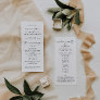 Elegant Wedding Program, Simple Order Of Events