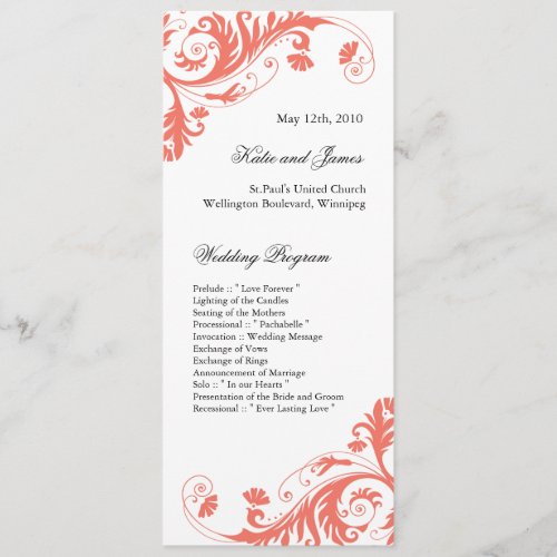 Elegant  Wedding Programs
