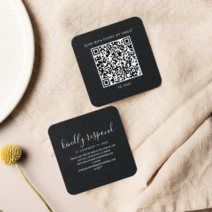 Elegant Wedding QR Code RSVP Website