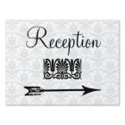 Elegant Wedding Reception Directional Arrow