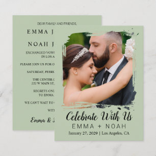 Elegant Wedding Reception Invitation Template