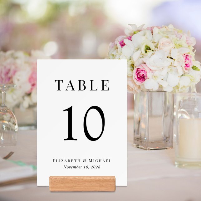 Elegant Wedding Reception Table Number Holder (Creator Uploaded)