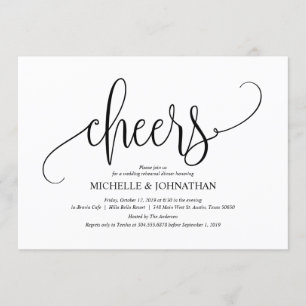 Elegant Wedding Rehearsal Dinner Invitation Card