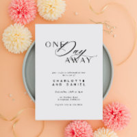 Elegant Wedding Rehearsal Dinner One Day Away