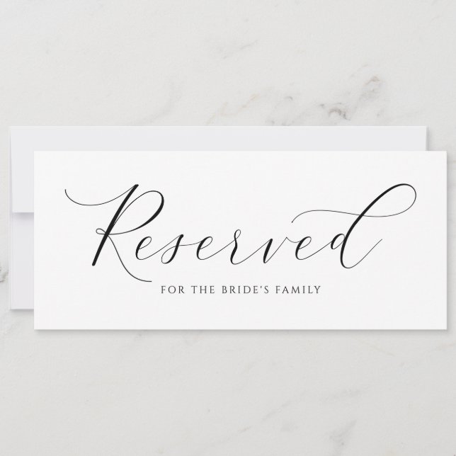 Elegant Wedding Reserved Sign to Hang on Chairs | Zazzle elegant-wedding-reserved-sign-to-hang-on-chairs-zazzle